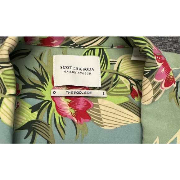 Scotch & Soda Floral Blouse in Green and Pink - Picture 7 of 8